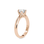 SKU: 0181 (18K) Fancy Six-Prong Solitaire Engagment Ring in Rose Gold.