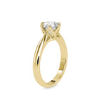 SKU: 0181 (14K) Fancy Six-Prong Solitaire Engagment Ring in Rose Gold.