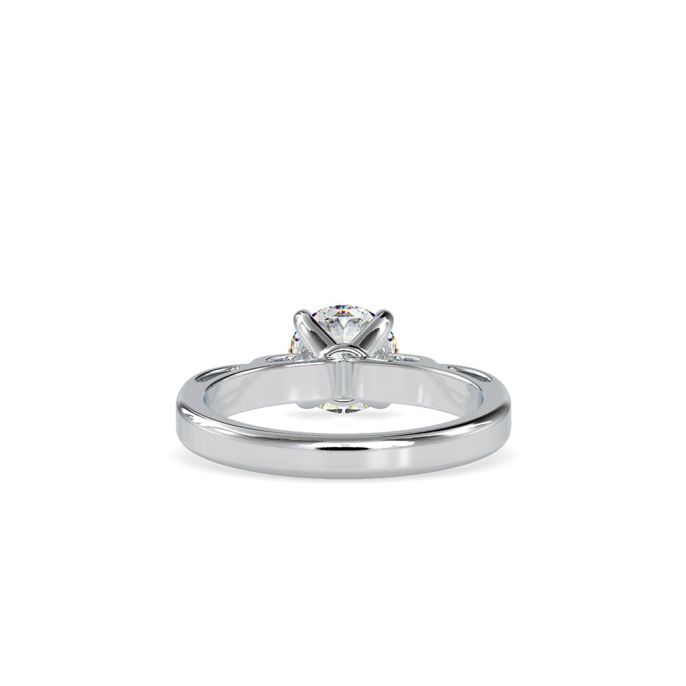 SKU: 0185 (22K) Vintage Shank Four-Prong Solitaire Engagment Ring in Rose Gold.