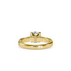 SKU: 0185 (22K) Vintage Shank Four-Prong Solitaire Engagment Ring in Rose Gold.