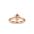 SKU: 0186 (22K) Four Twisted-Prong Solitaire Engagment Ring in Rose Gold.