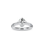 SKU: 0186 (18K) Four Twisted-Prong Solitaire Engagment Ring in Rose Gold.