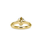 SKU: 0186 (14K) Four Twisted-Prong Solitaire Engagment Ring in Rose Gold.