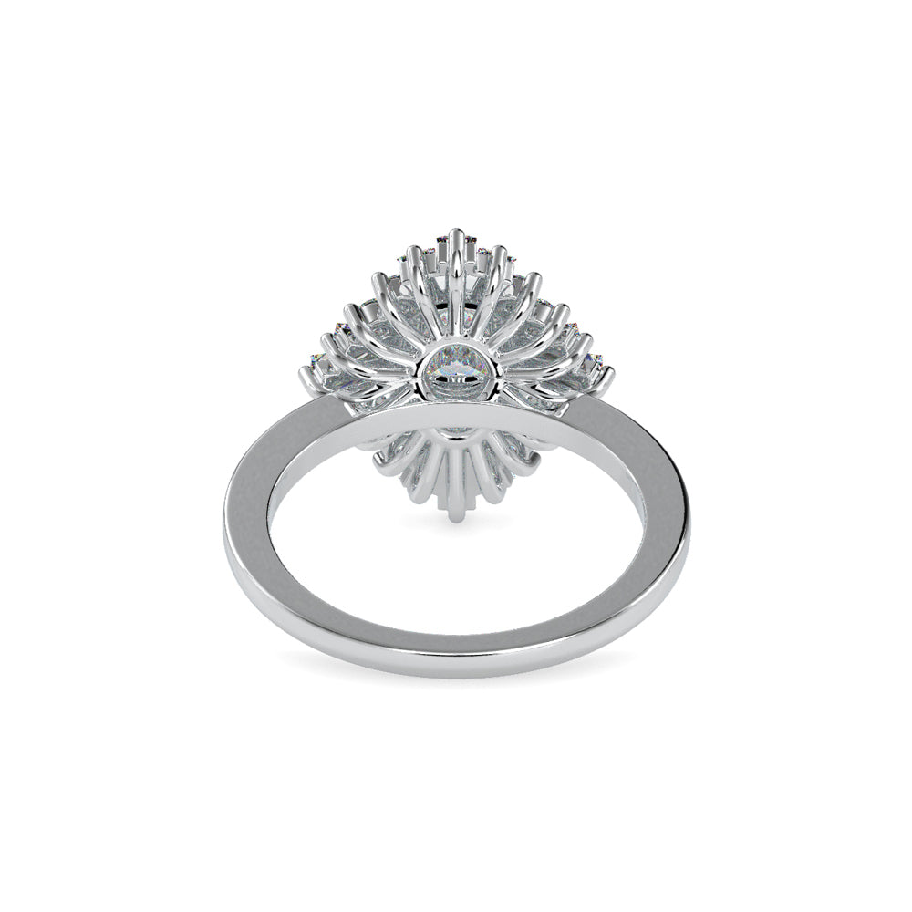 SKU: 0187 (22K) Oval-Shape Halo Engagment Ring in Rose Gold.
