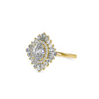 SKU: 0187 (22K) Oval-Shape Halo Engagment Ring in Rose Gold.