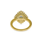 SKU: 0187 (10K) Oval-Shape Halo Engagment Ring in Rose Gold.