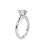 SKU: 0194 (18K) Four-Prong Solitaire Engagment Ring in Rose Gold.