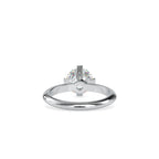 SKU: 0194 (10K) Four-Prong Solitaire Engagment Ring in Rose Gold.