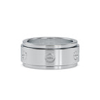 SKU: 0198 (10K) Wide Two-Tone Round Diamond Band Ring .