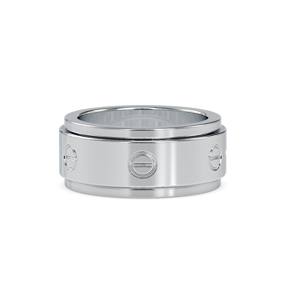 SKU: 0198 (10K) Wide Two-Tone Round Diamond Band Ring .