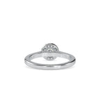 SKU: 0200 (18K) Round-cut Sparkle Halo Engagment Ring in Rose Gold.