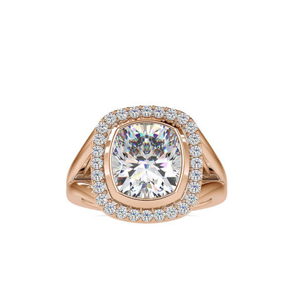 Cushion Shape Diamond Engagement Ring