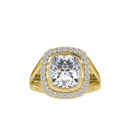 Cushion Shape Diamond Engagement Ring