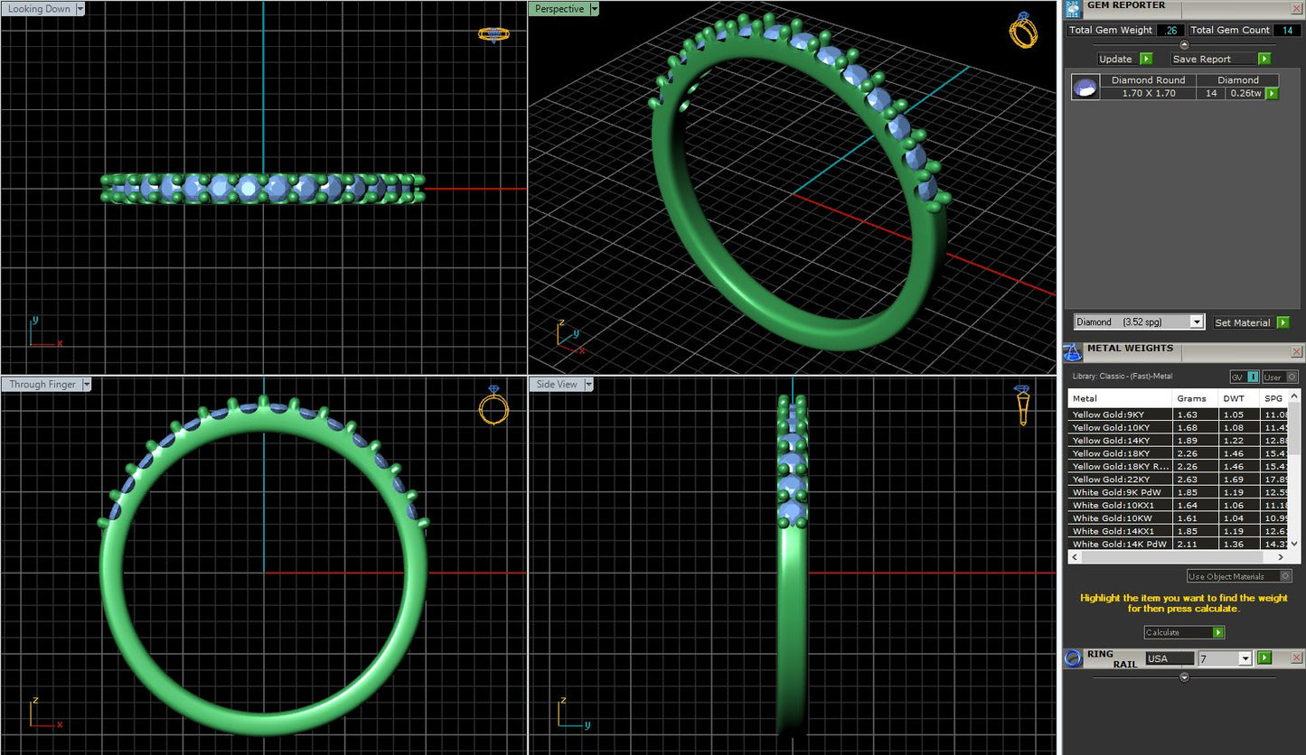 Petite Micropave Diamond Ring/Wedding Band