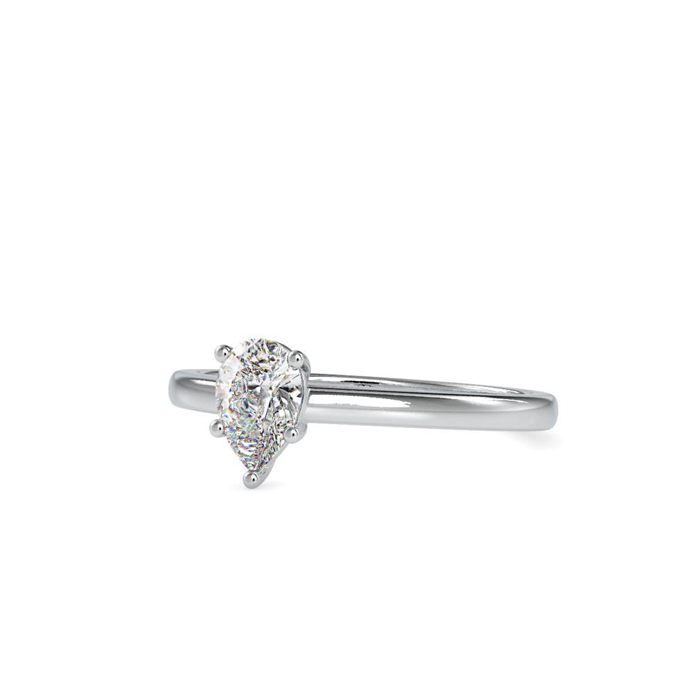 Pear Shape Tappered Solitaire Ring