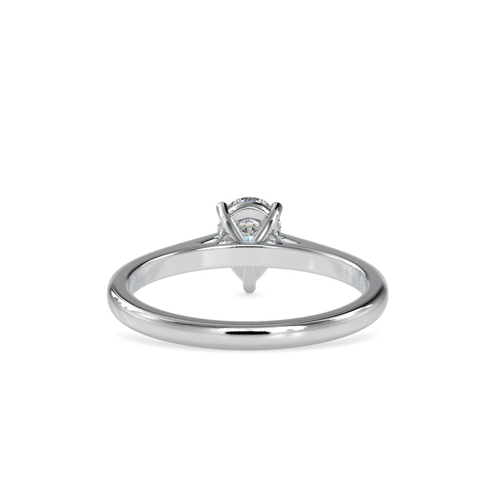 Pear Shape Tappered Solitaire Ring