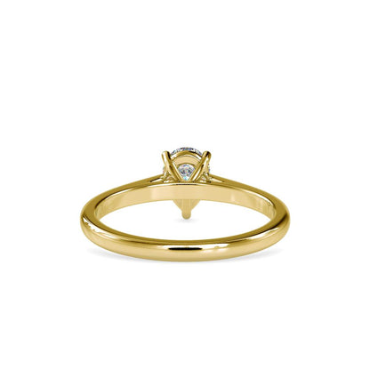 Pear Shape Tappered Solitaire Ring