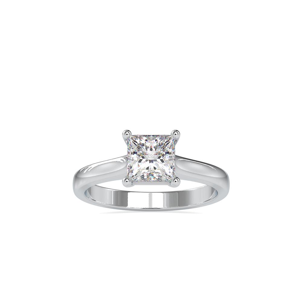 Petite Princess 4 Prong Solitaire Ring