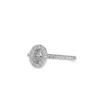 Oval Halo Diamond Engagement Ring
