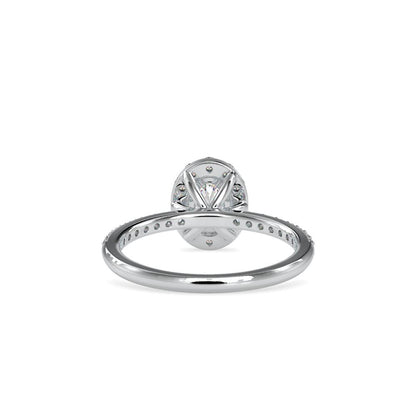 Oval Halo Diamond Engagement Ring