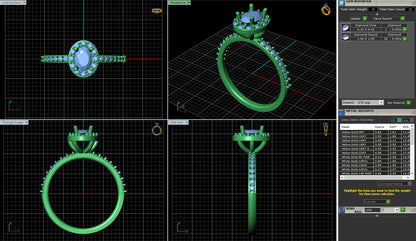 Oval Halo Diamond Engagement Ring