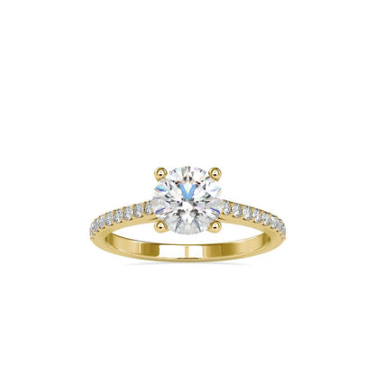 Petite 4 Prong Diamond Engagement Ring