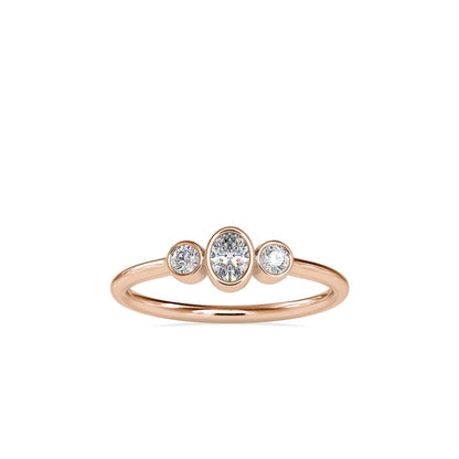 Petite Bezel Set Diamond Ring