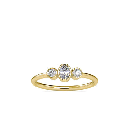 Petite Bezel Set Diamond Ring