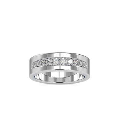 Pave Set Wide wedding Ring