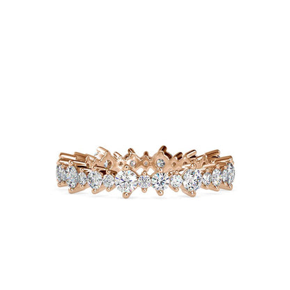 Floating Eternity Diamond Wedding Ring