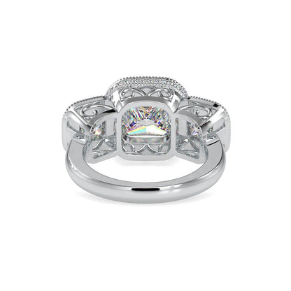 Vintage 3 Stone Diamond Engagement Ring