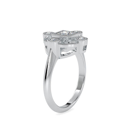 Vintage Bezel Set Diamond Engagement Ring