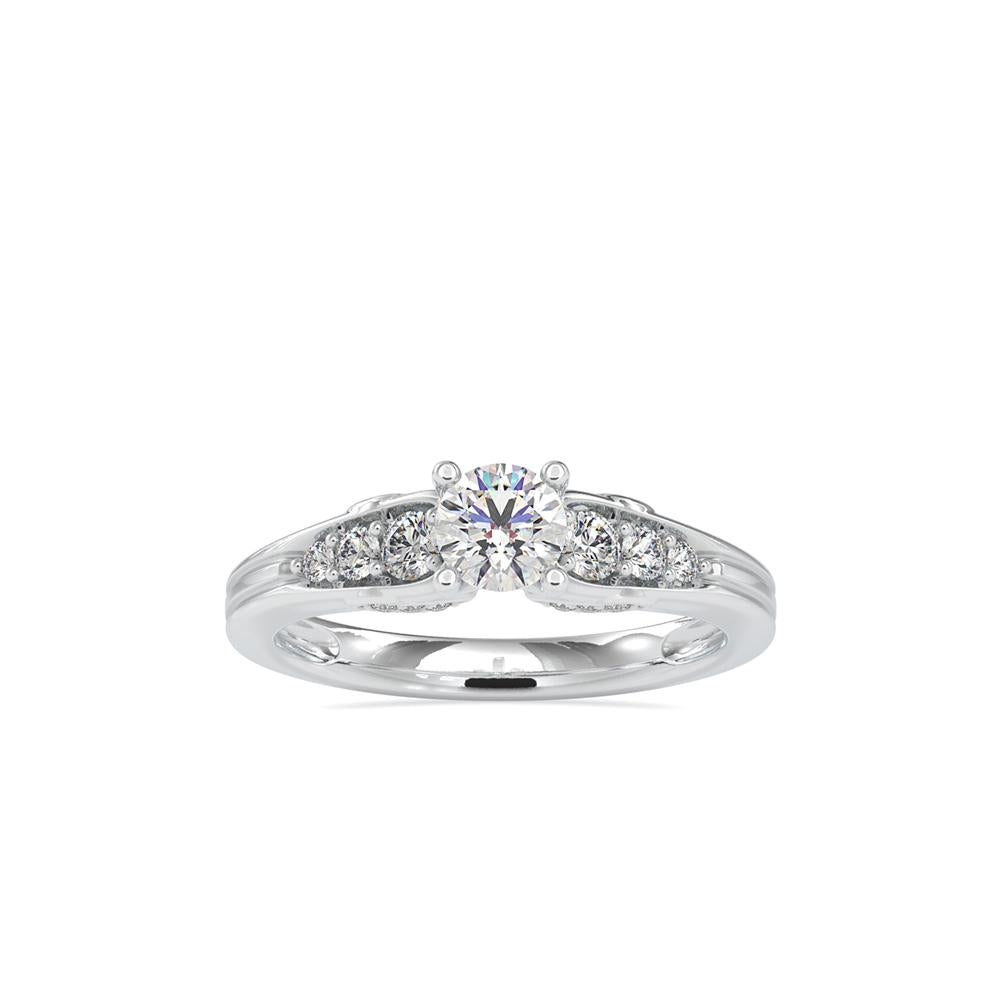 Vintage 4 Prong Diamond Engagement Ring