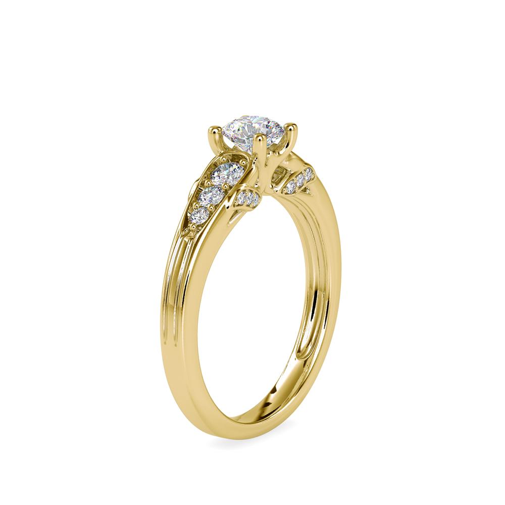 Vintage 4 Prong Diamond Engagement Ring