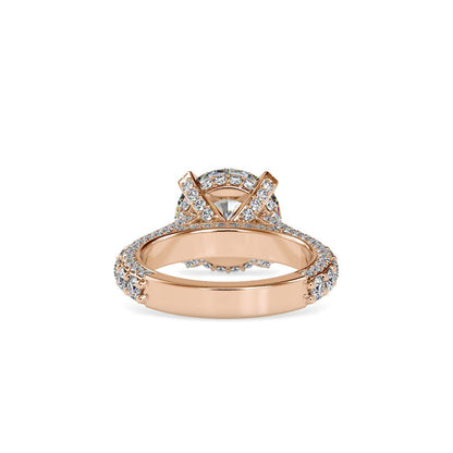 Vintage Solitaire 4 Double Prongs Diamond Engagement Ring