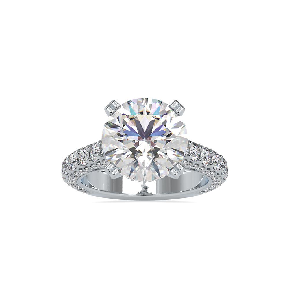 Vintage Solitaire 4 Double Prongs Diamond Engagement Ring