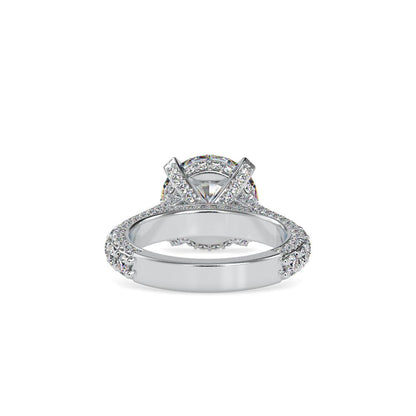 Vintage Solitaire 4 Double Prongs Diamond Engagement Ring