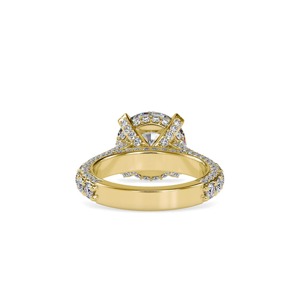 Vintage Solitaire 4 Double Prongs Diamond Engagement Ring
