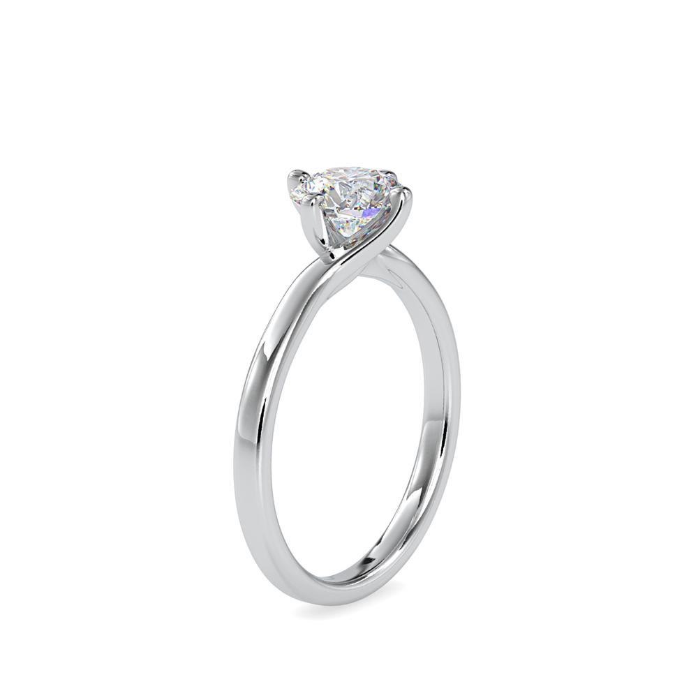 Round 4 Prong Twist Solitaire Engagement Ring