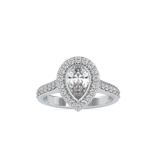 Pear Shape Diamond Engagement Ring