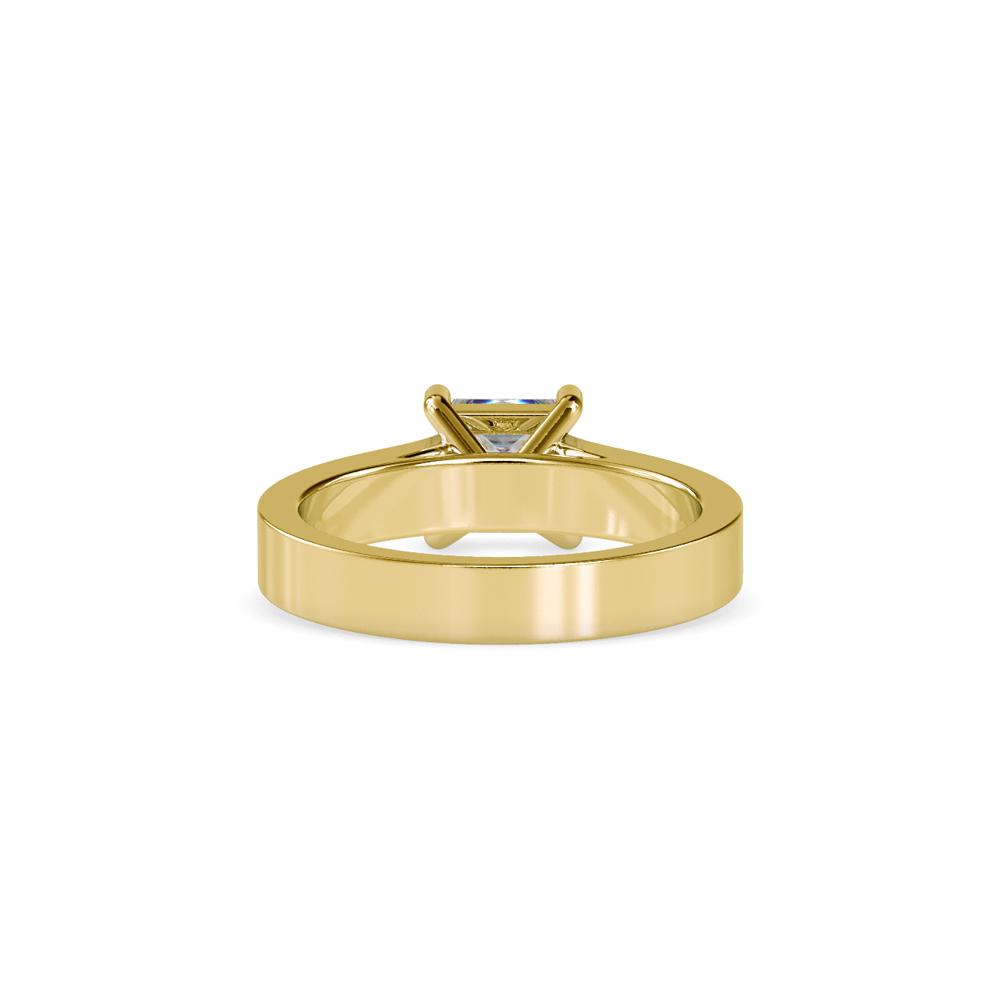 Princess 4 Prong Channel Set Diamond Engagement Ring