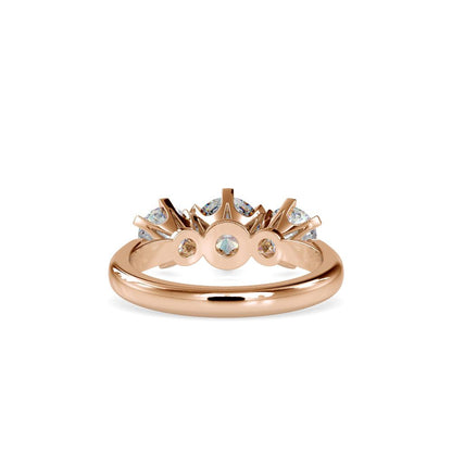Classic Three-Stone Tapered Engagement Ring