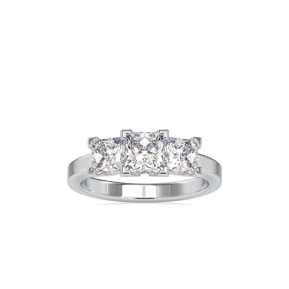 Princess 3-Stone Comfort Engagement Ring