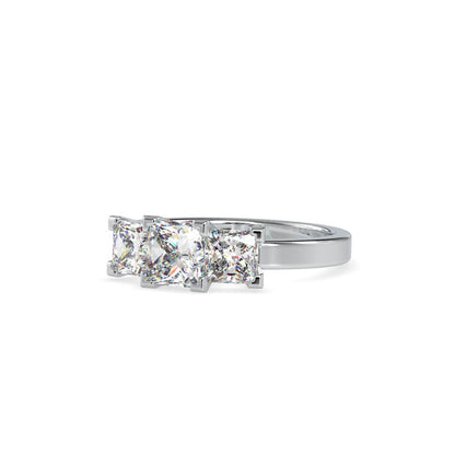 Princess 3-Stone Comfort Engagement Ring