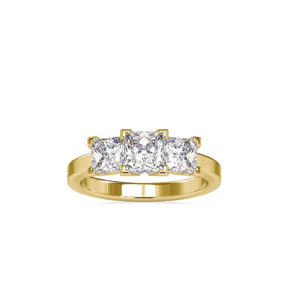 Princess 3-Stone Comfort Engagement Ring
