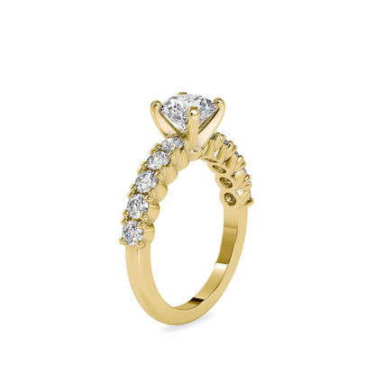 Classic 4 Prong Diamond Solitaire Engagement Ring