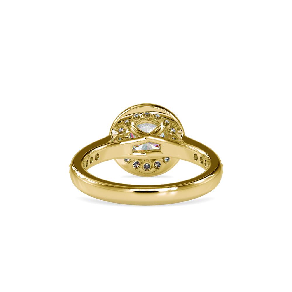 Round Halo Dimaond Engagement Ring