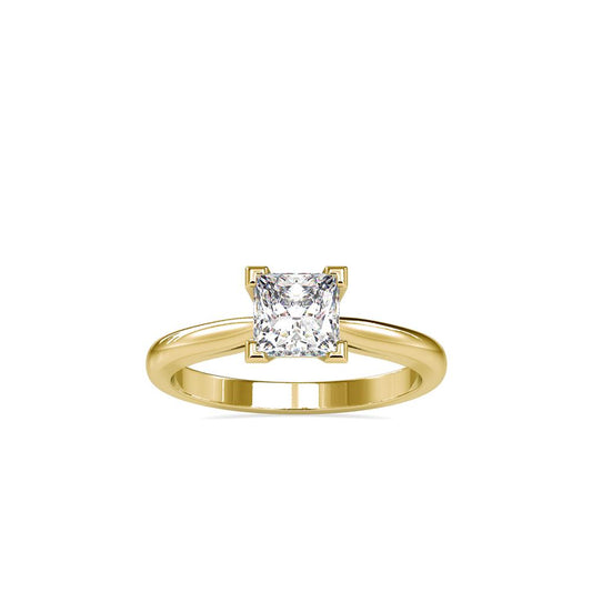Princess V-Prong Petite Tapered Engagement Ring