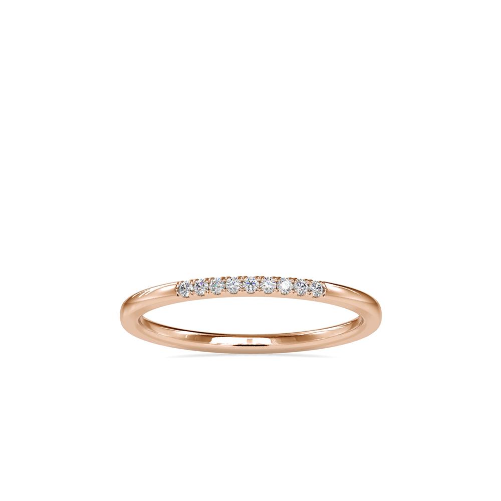 Petite French Pave Diamond Wedding Ring