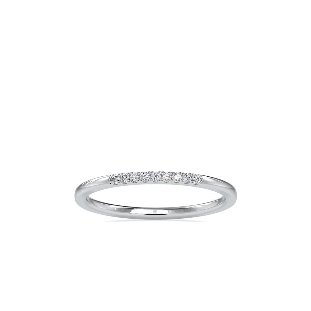 Petite French Pave Diamond Wedding Ring